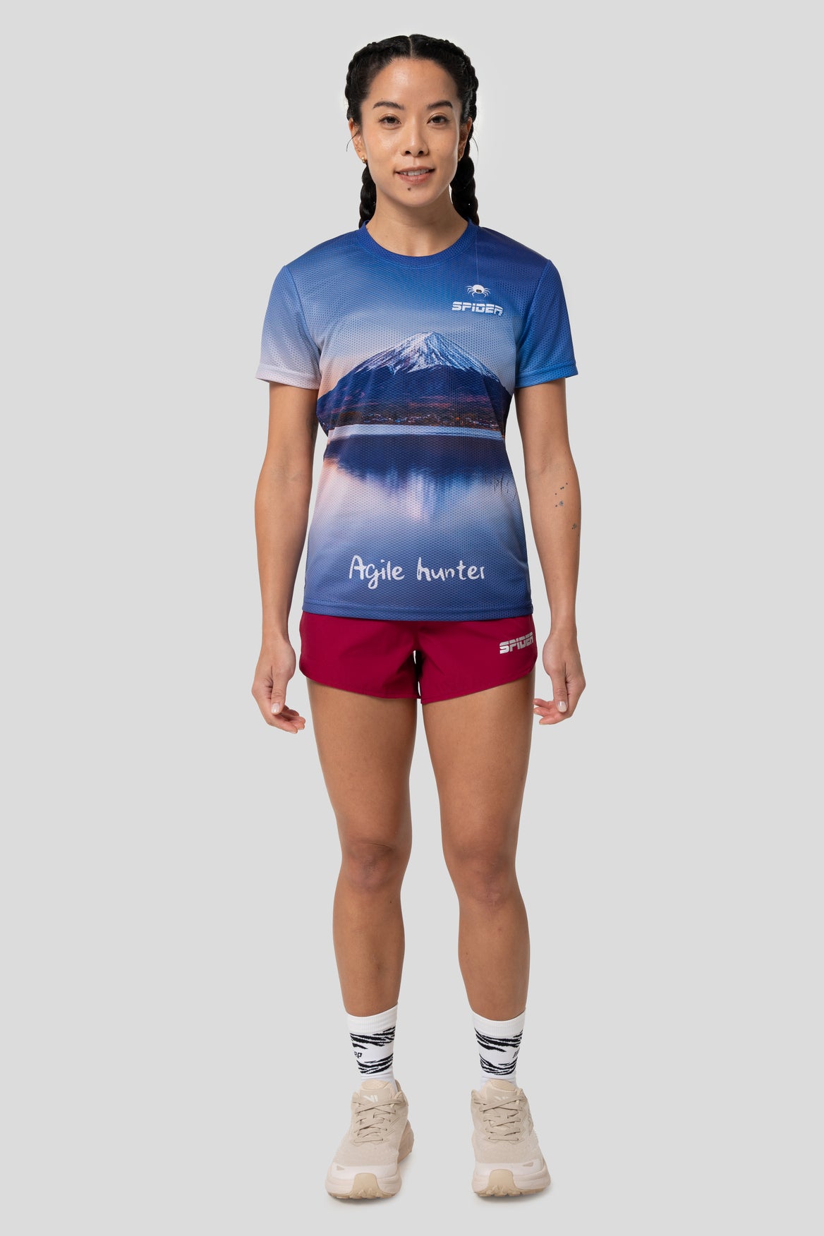 【女裝】2 in 1 Multiple Functional Running Shorts - 野莓