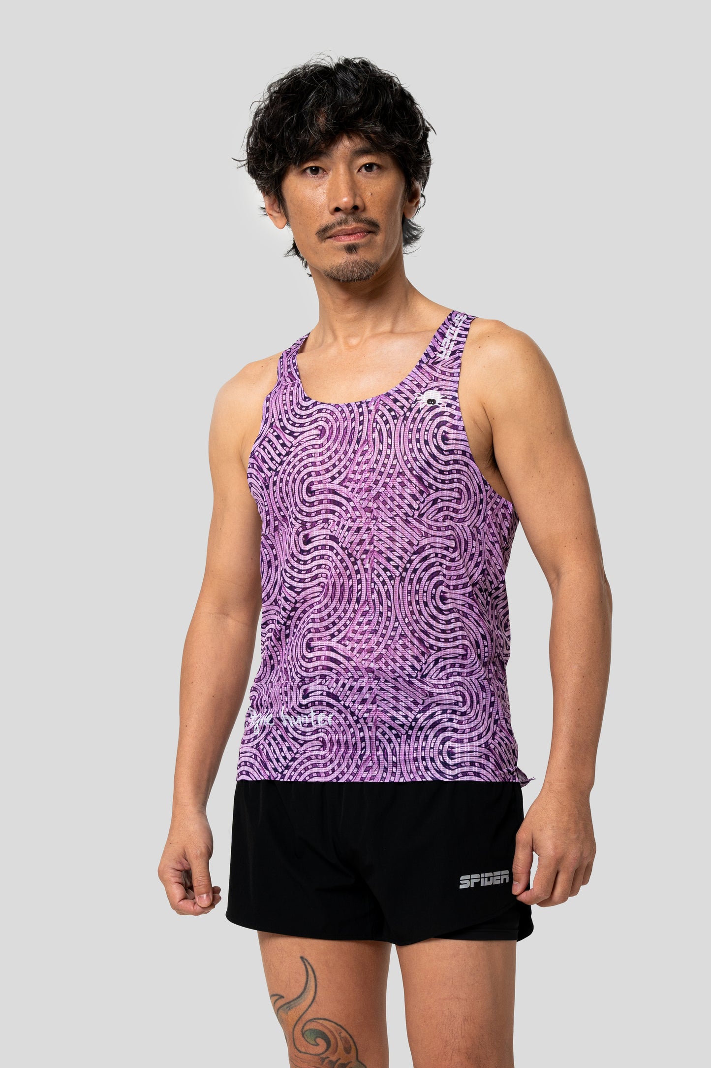 【Unisex】"Feel Nothing" - Seamless Singlet - Route Map Maze