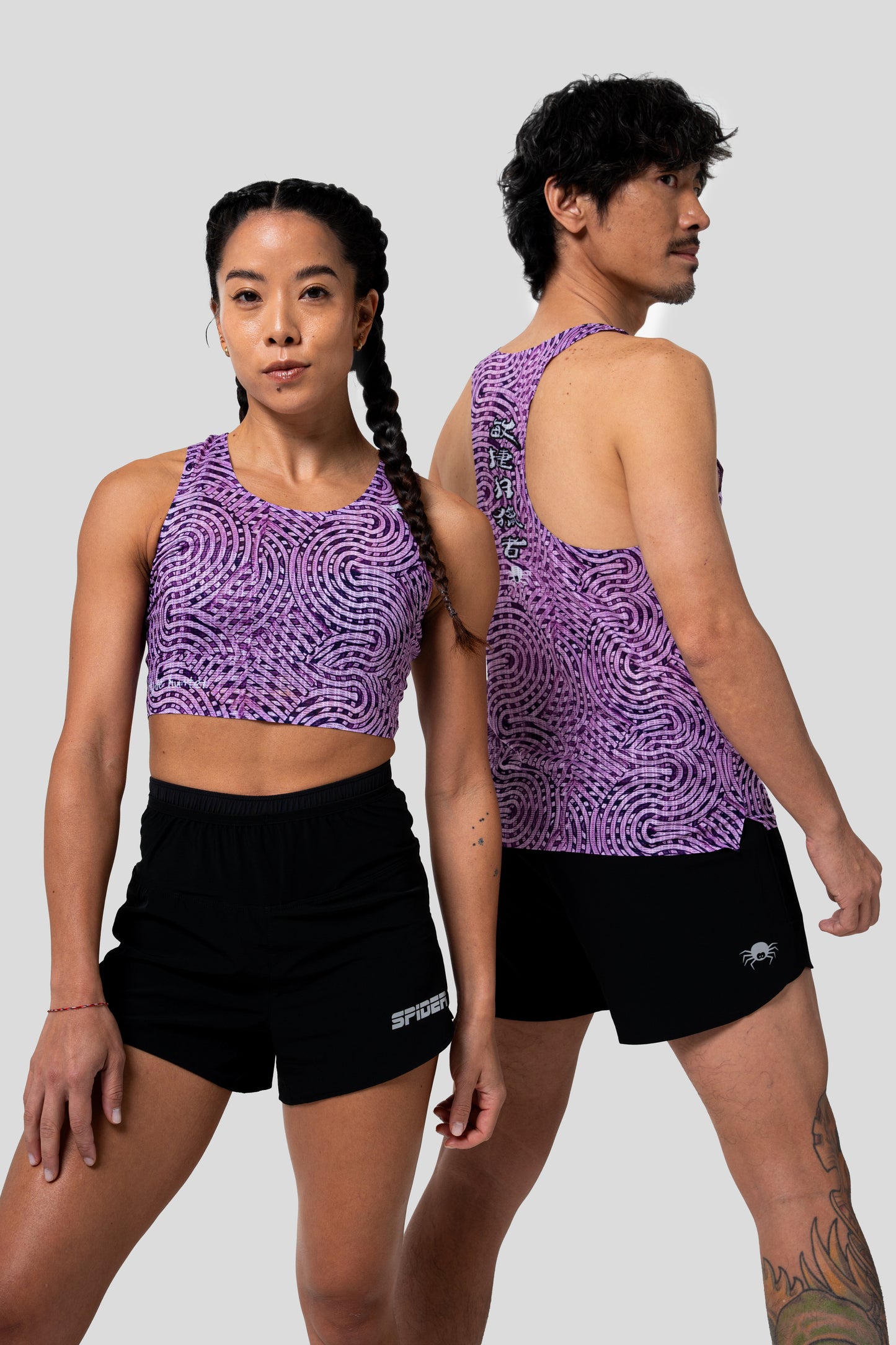 【Women】"Feel Nothing" - Seamless Top - Route Map Maze