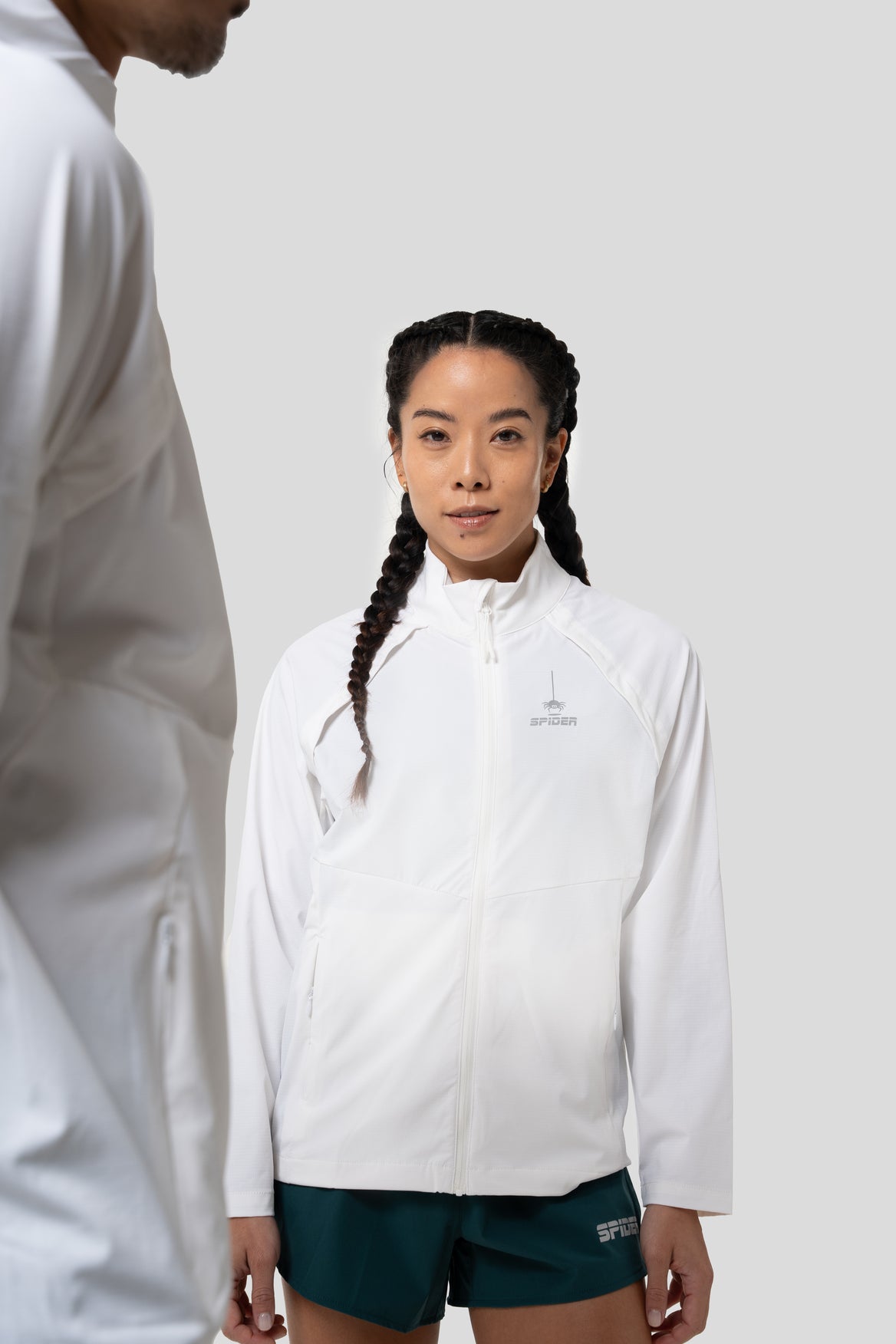 【Unisex】 極致輕薄破風外套 - 白