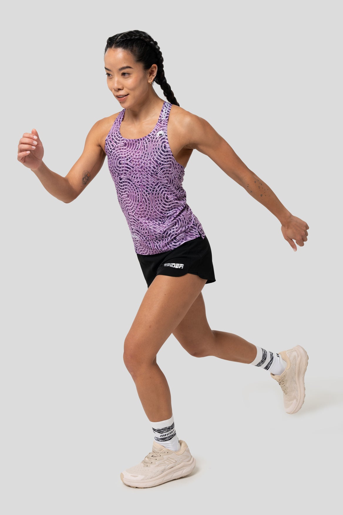 【Unisex】"著咗好似冇著" 無縫熱封背心 - 魔法紫