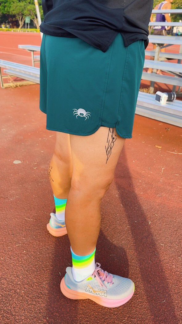 【Women】2 in 1 Multiple Functional Running Shorts - Noble Green