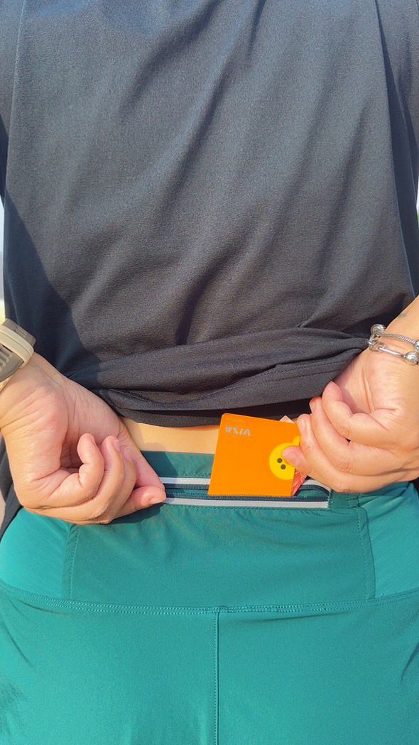 【Women】2 in 1 Multiple Functional Running Shorts - Noble Green