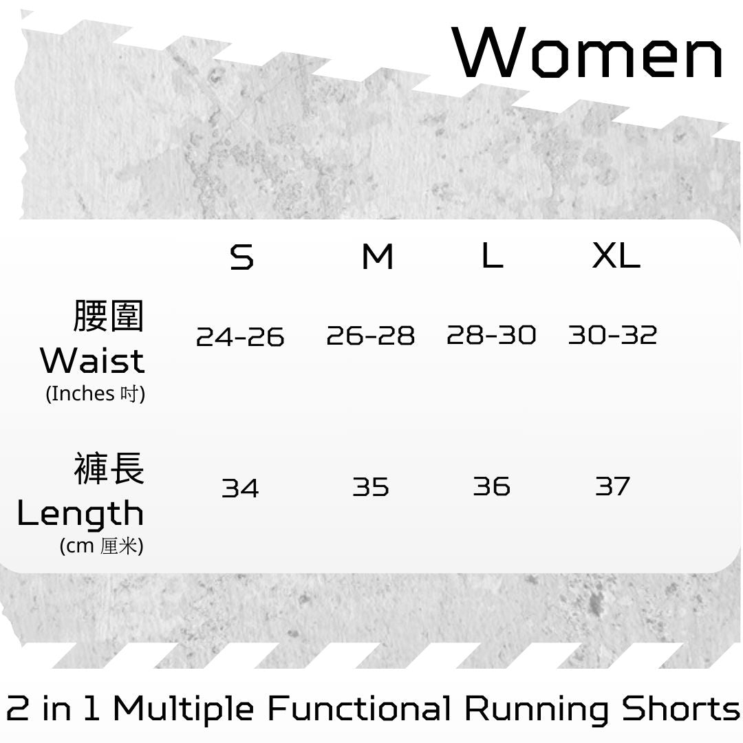 【Women】2 in 1 Multiple Functional Running Shorts - Noble Green