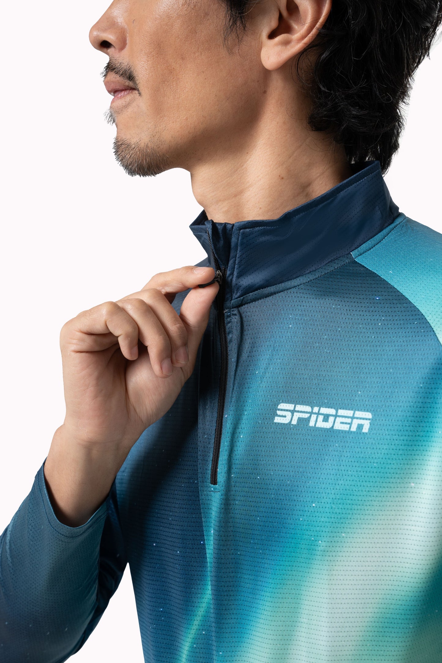 【Women】 Zippered Long-sleeve Sports Shirt