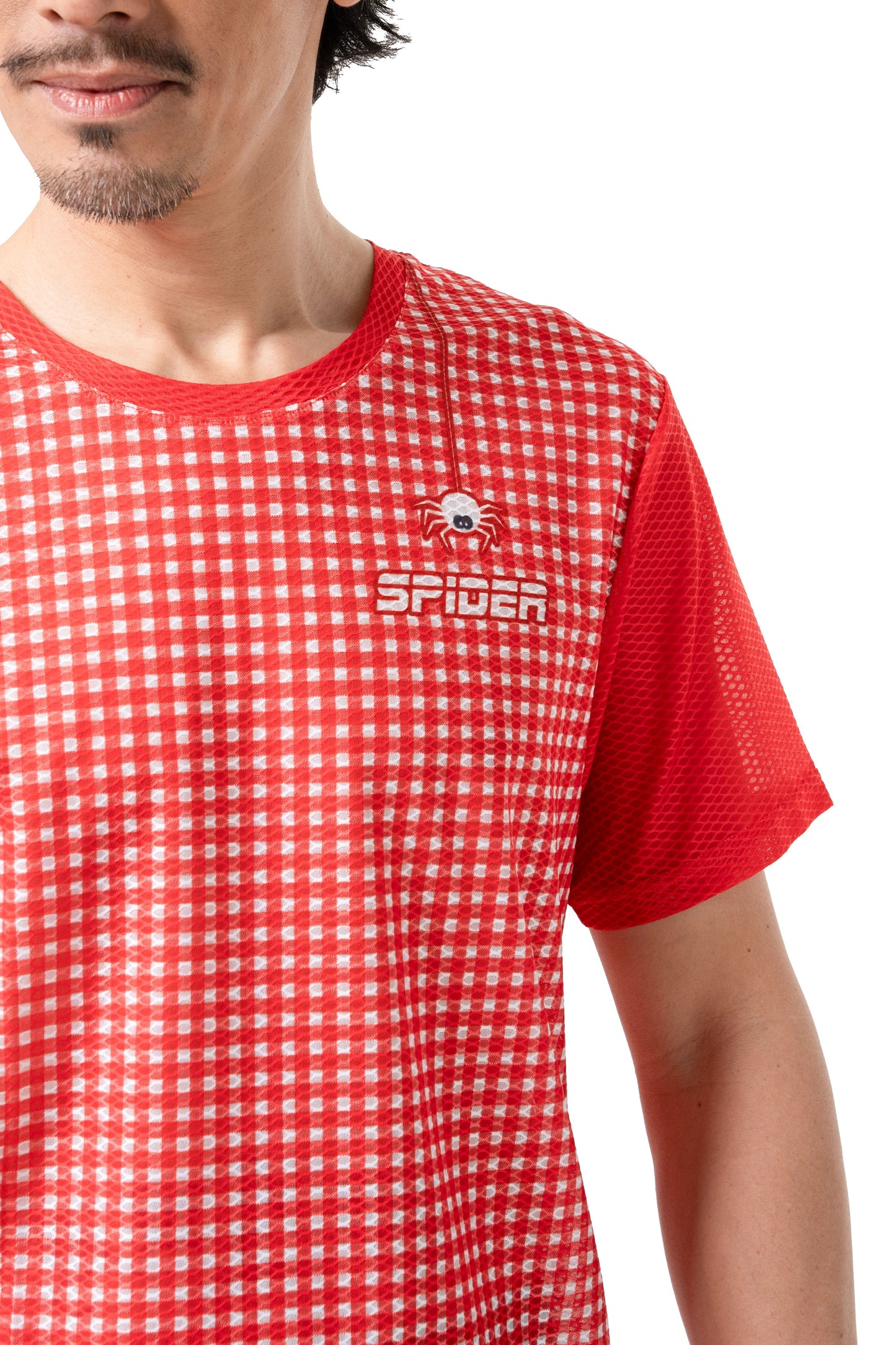 【Men】Hexagonal Breathable T-Shirt -  Red Dragon