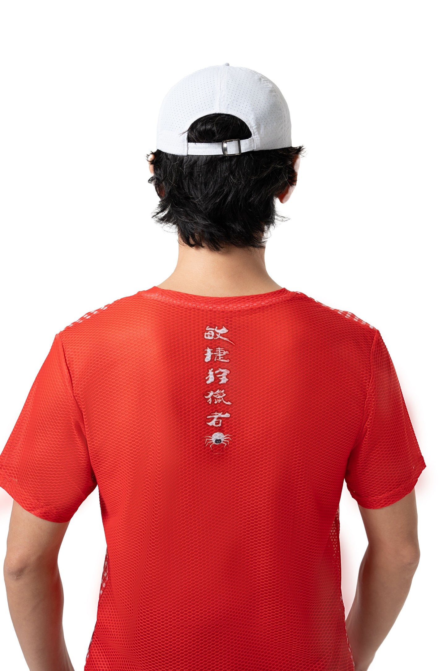 【Women】Hexagonal Breathable T-Shirt - Red Dragon