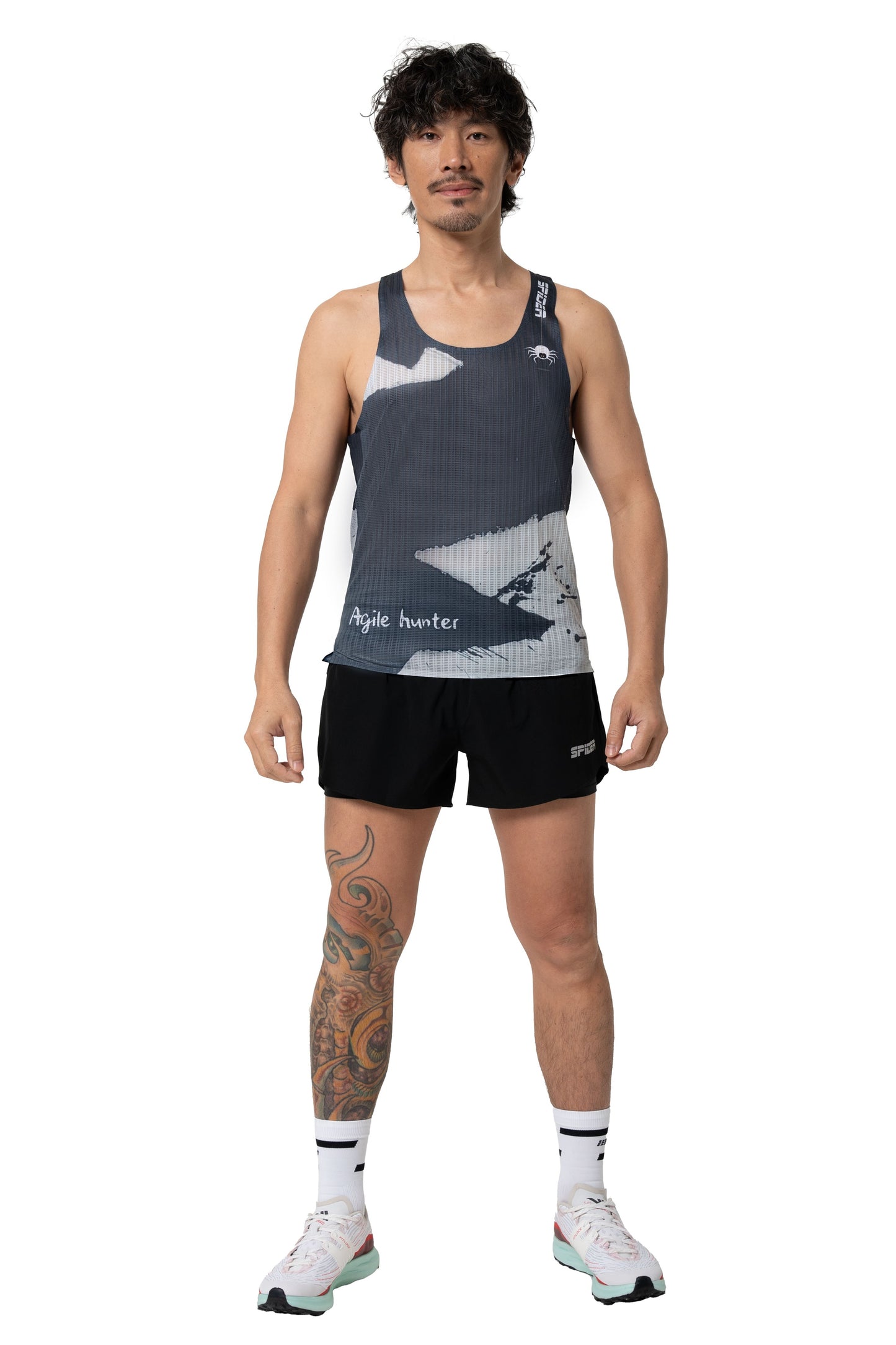 【Unisex】"Feel Nothing" - Seamless Singlet - Ink Painting