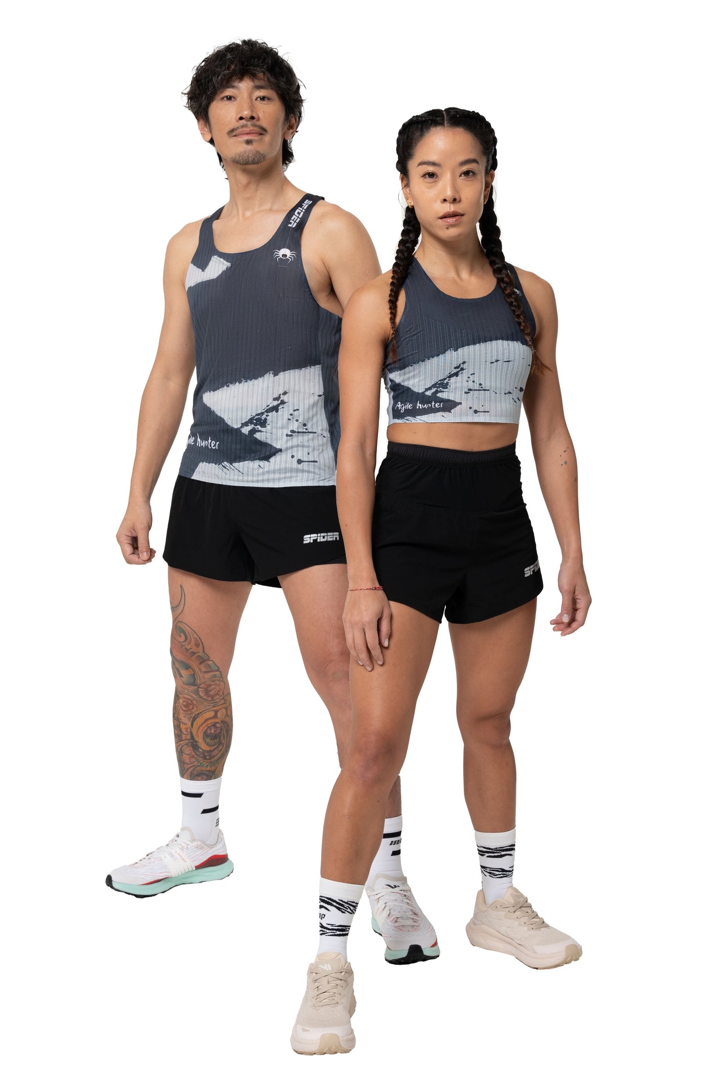 【Unisex】"Feel Nothing" - Seamless Singlet - Ink Painting