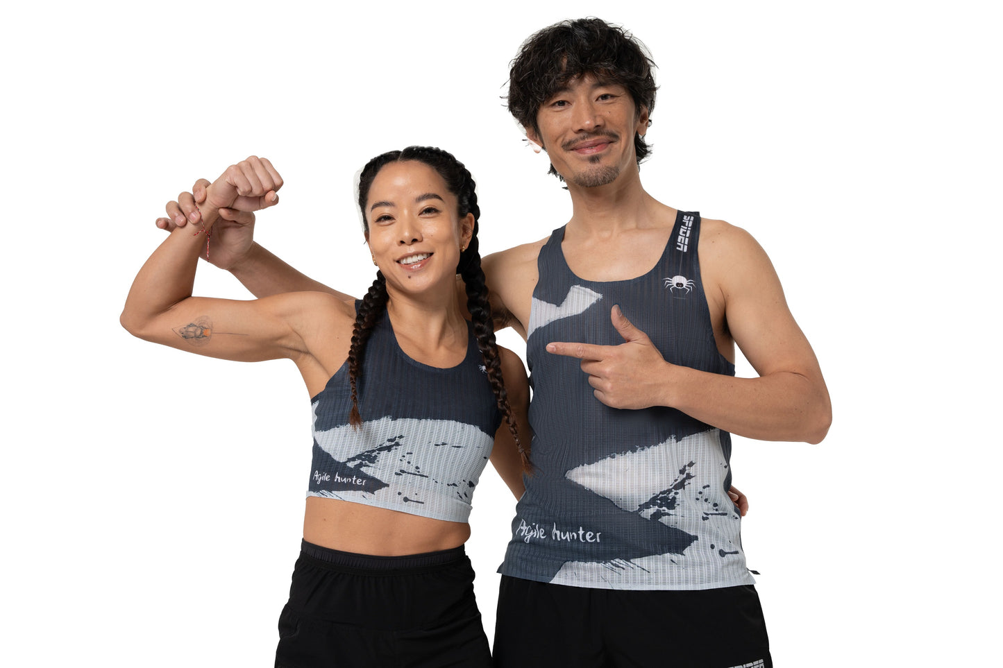 【Unisex】"Feel Nothing" - Seamless Singlet - Ink Painting