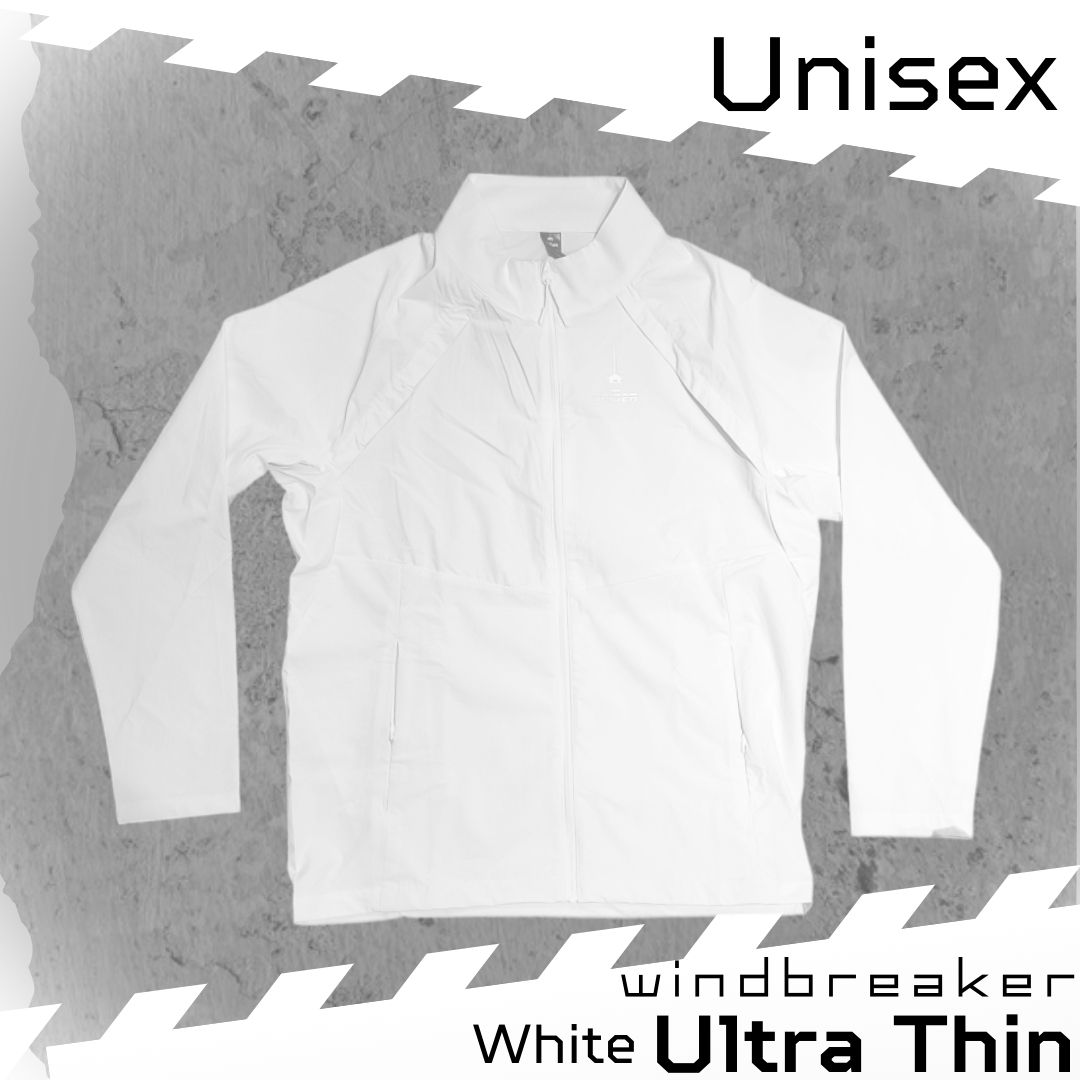 【Unisex】 Ultra Thin Windbreaker - White