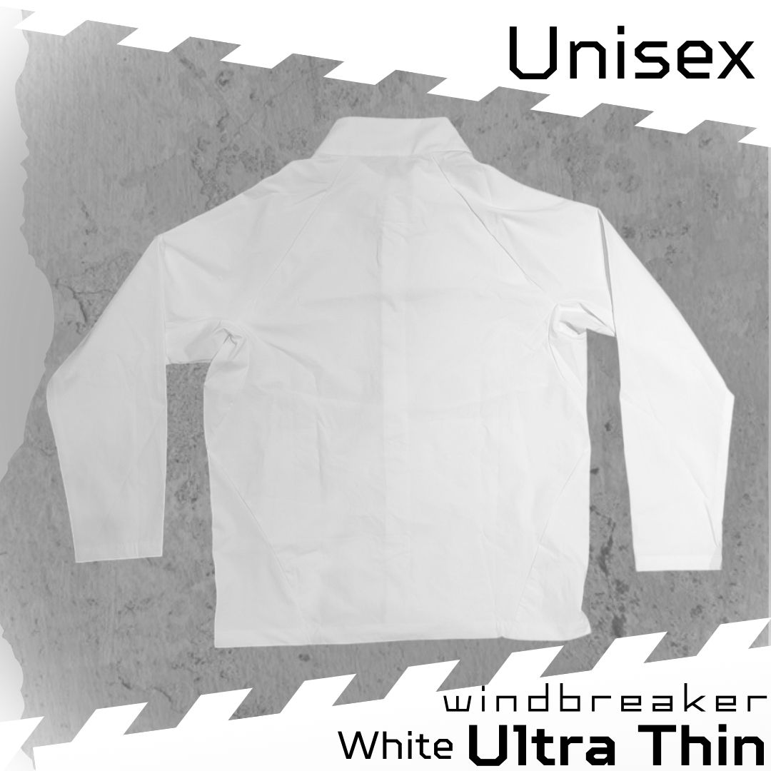 【Unisex】 Ultra Thin Windbreaker - White