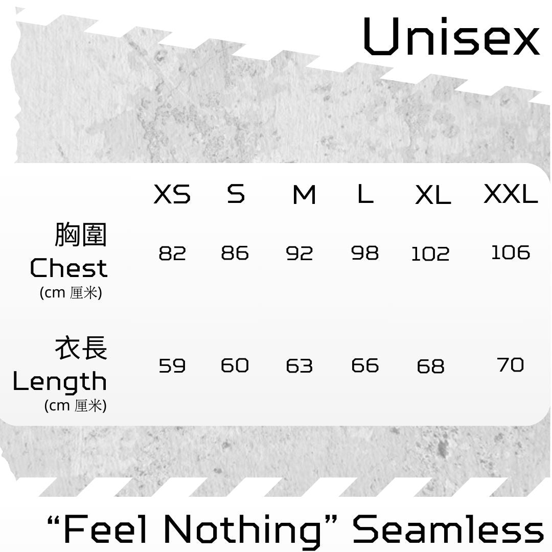 【Unisex】"Feel Nothing" - Seamless Singlet