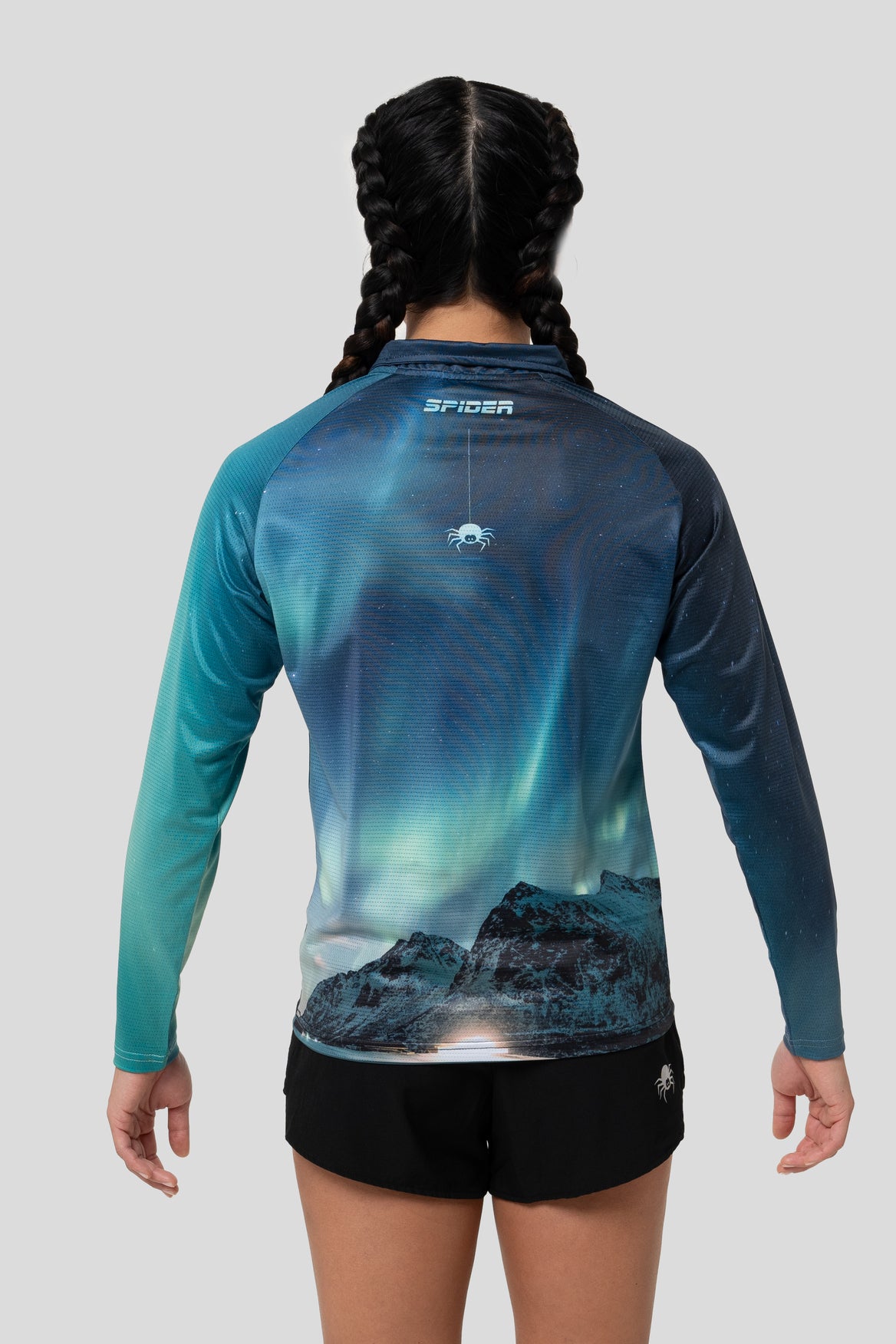 【Men】 Zippered Long-sleeve Sports Shirt