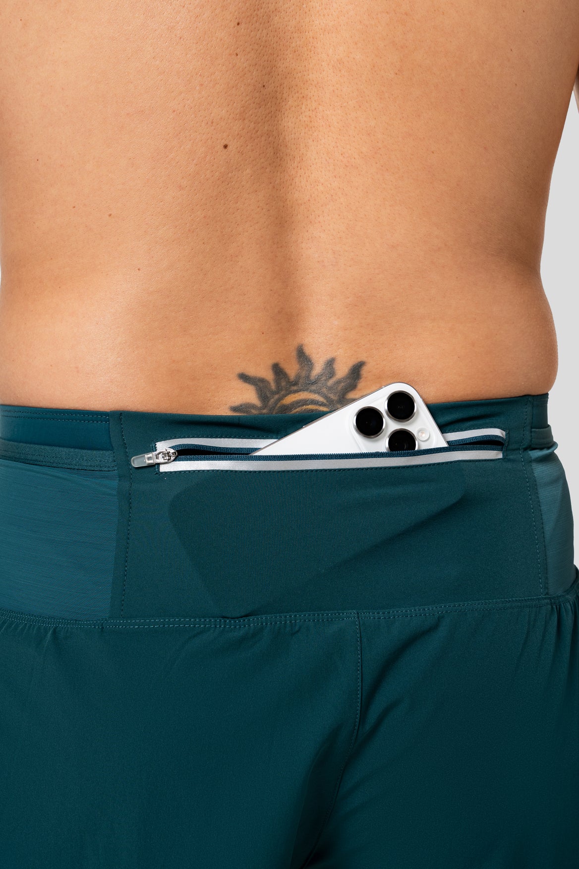 【Men】2 in 1 Multiple Functional Running Shorts - Noble Green