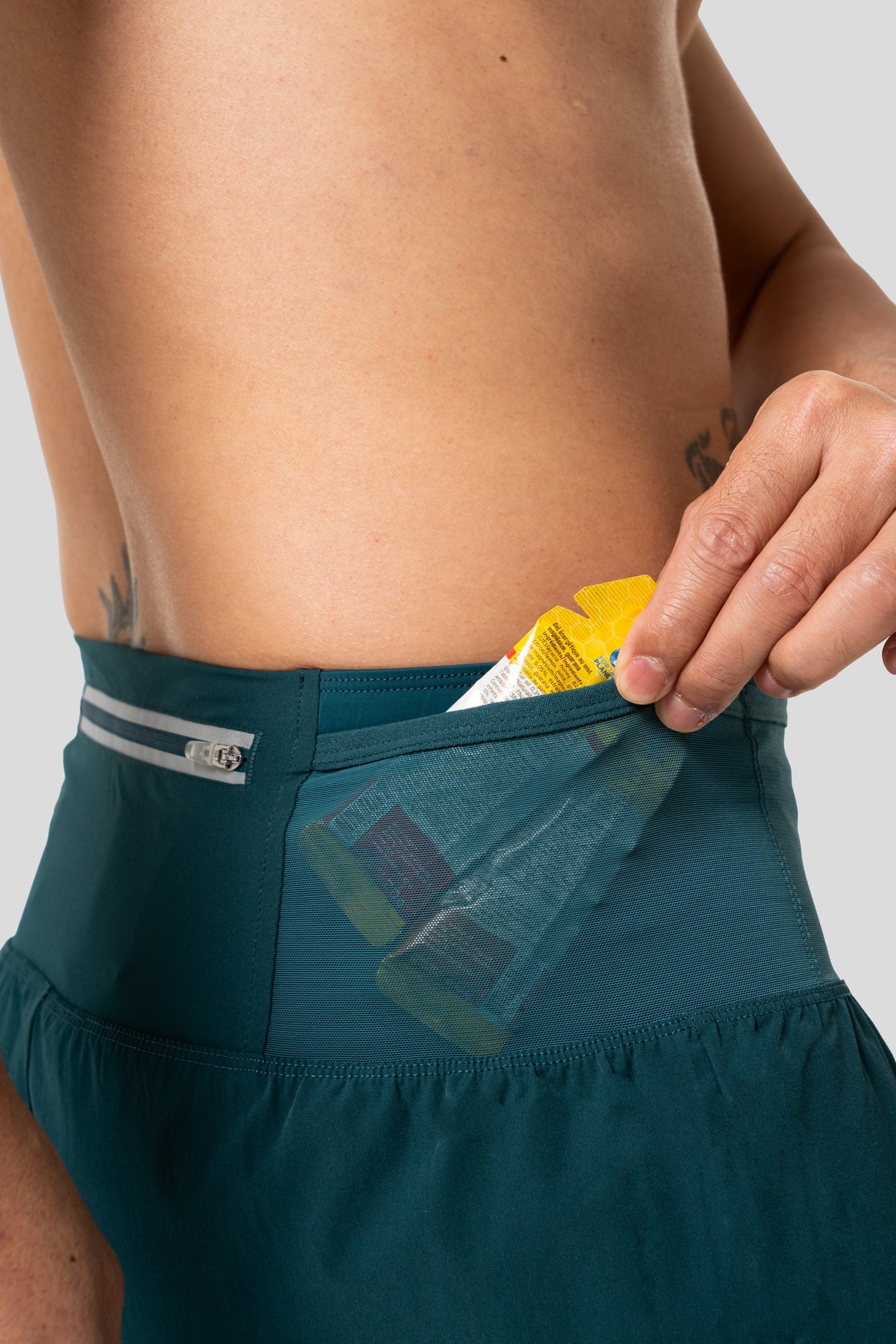 【Men】2 in 1 Multiple Functional Running Shorts - Noble Green