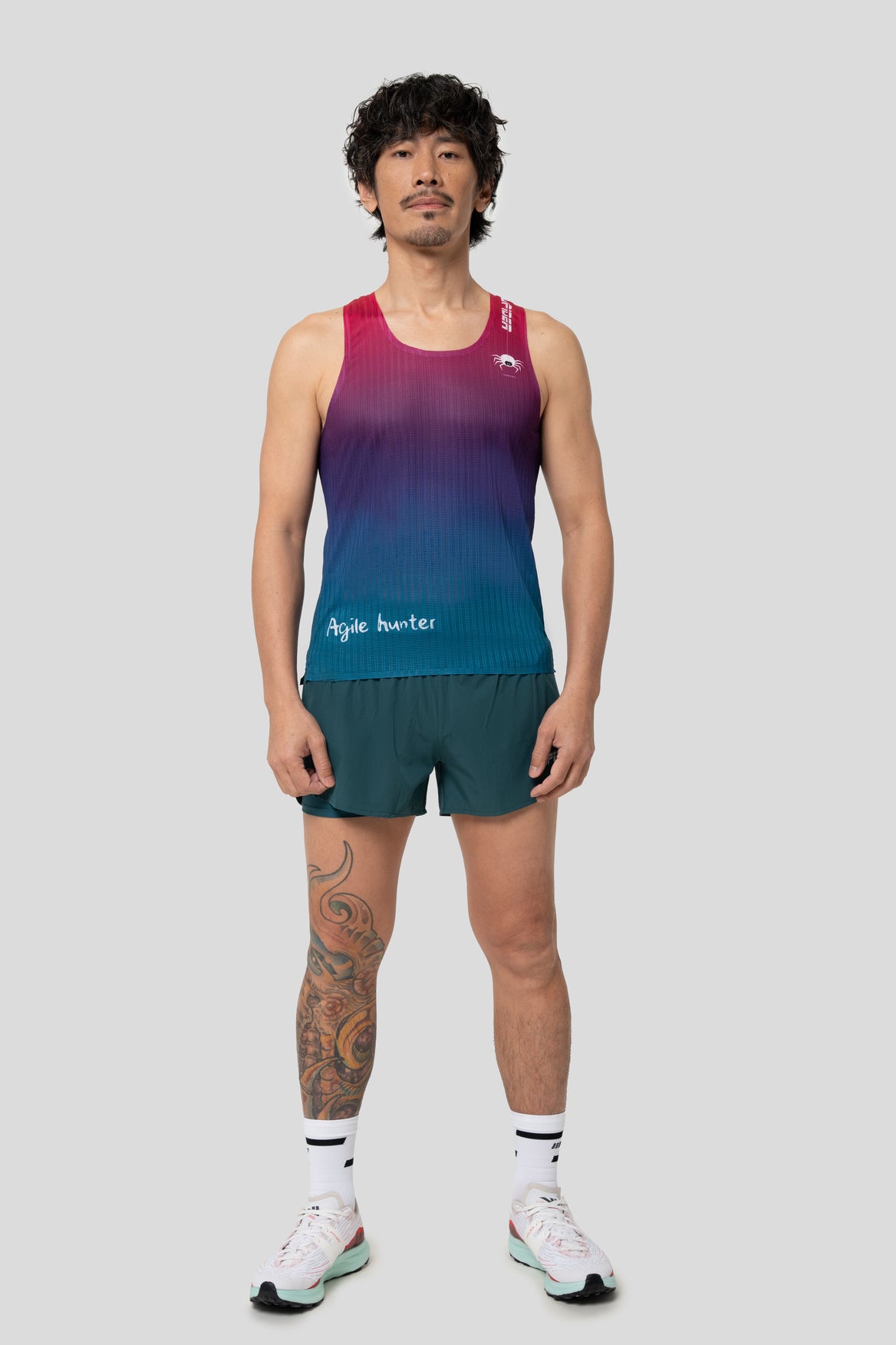 【Men】2 in 1 Multiple Functional Running Shorts - Noble Green
