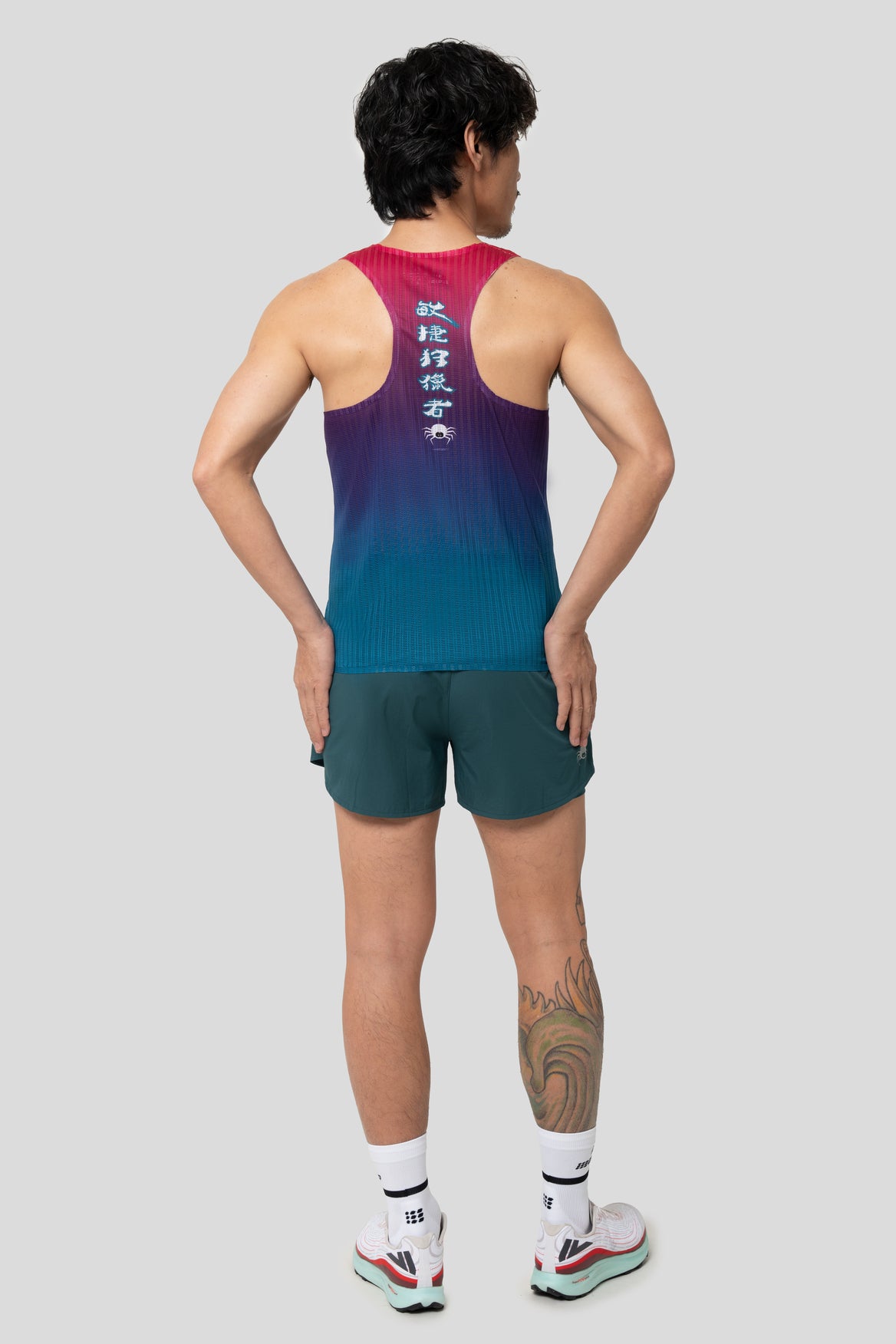 【Men】2 in 1 Multiple Functional Running Shorts - Noble Green