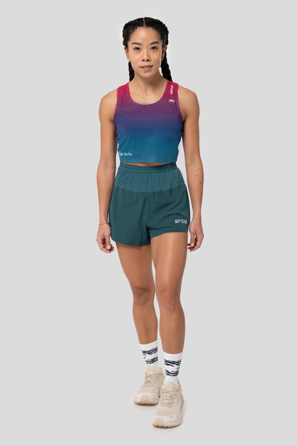 【Men】2 in 1 Multiple Functional Running Shorts - Noble Green