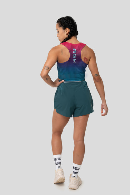 【Men】2 in 1 Multiple Functional Running Shorts - Noble Green