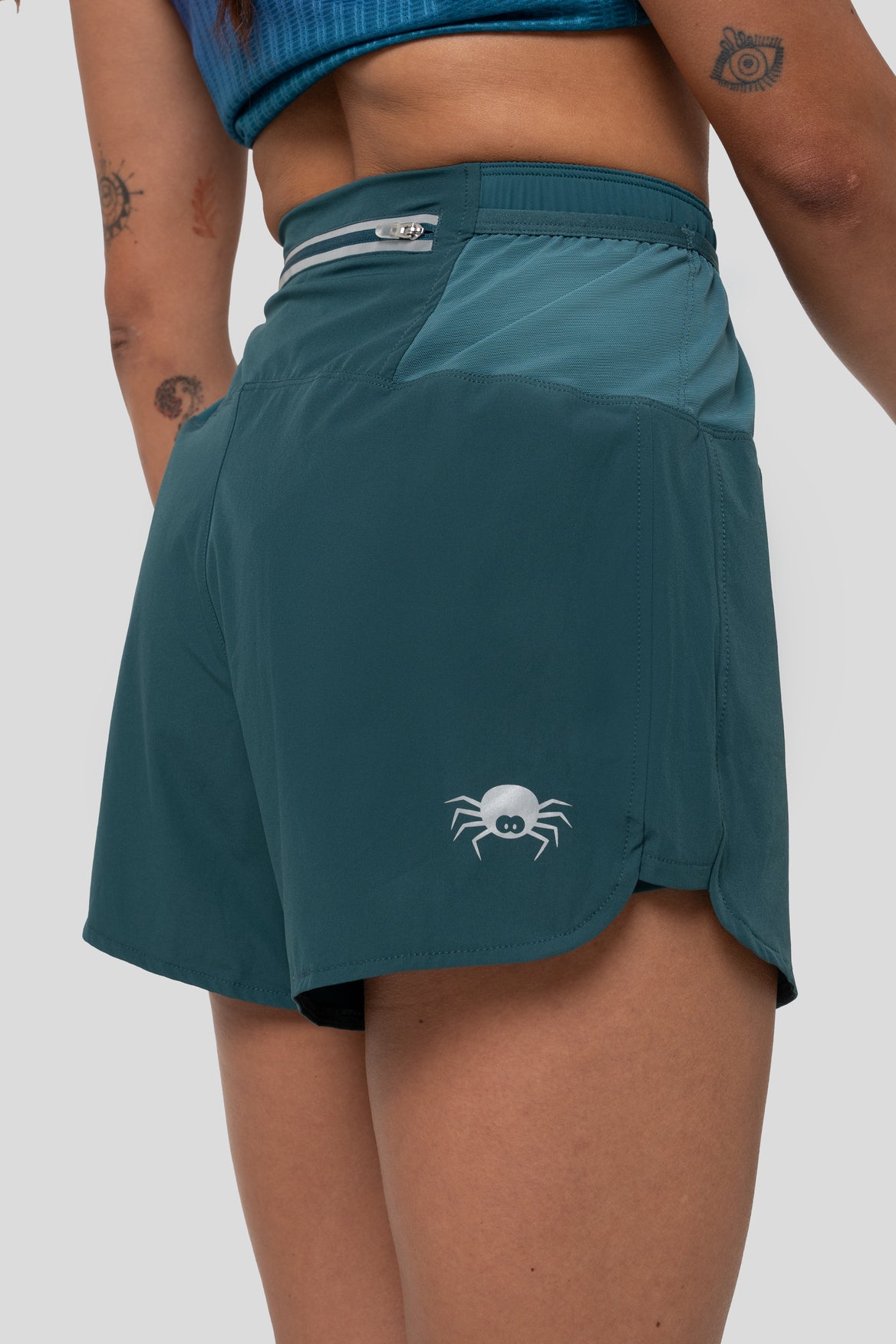 【Women】2 in 1 Multiple Functional Running Shorts - Noble Green