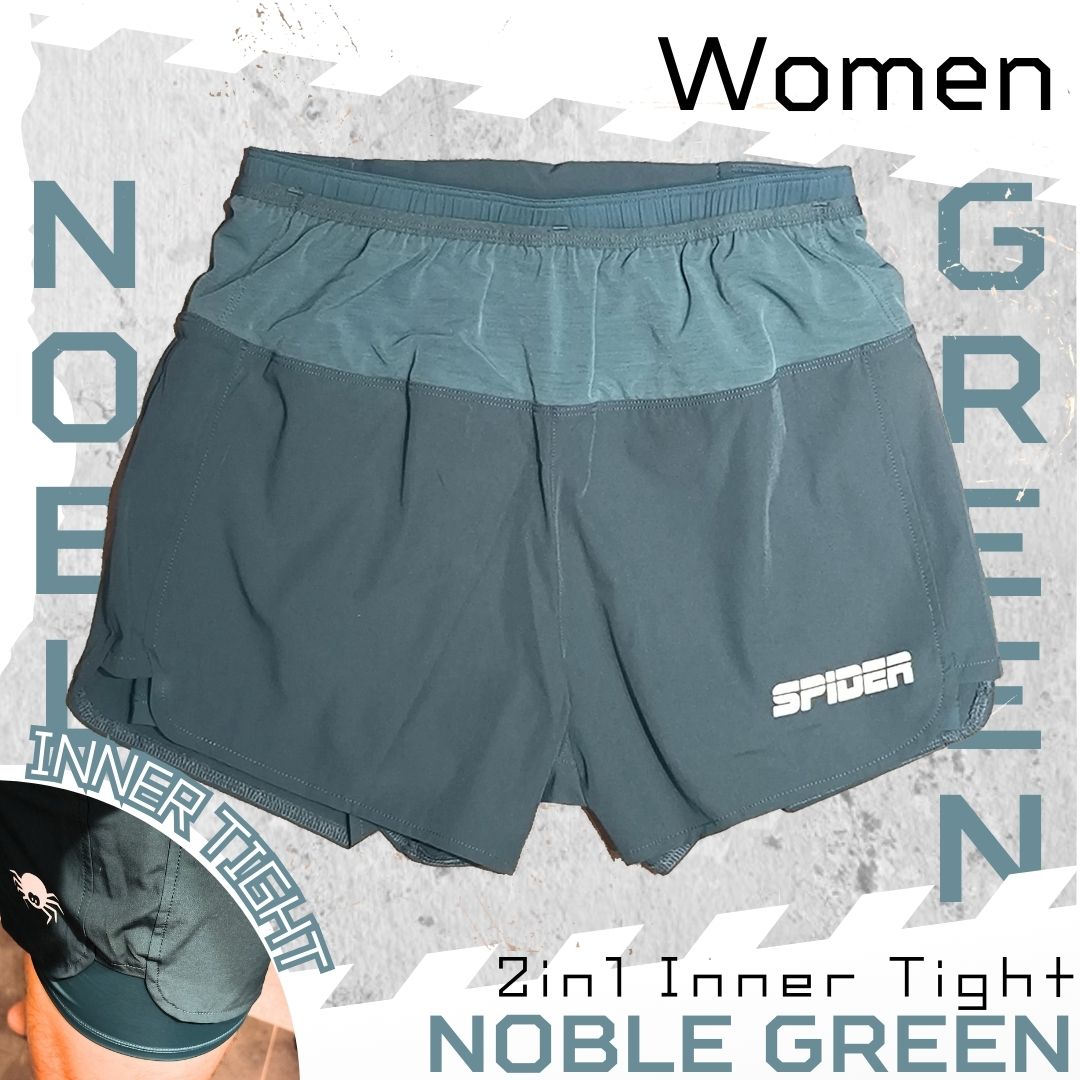 【女裝】2 in 1 Multiple Functional Running Shorts - 貴族綠