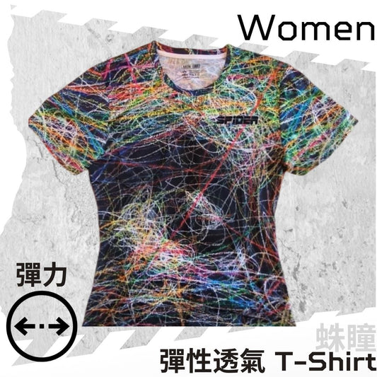 【Pre-order】【Women】 Elastic Breathable T-Shirt - SPIDER GAZE
