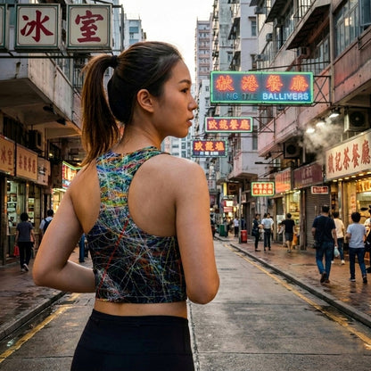 【女裝】"著咗好似冇著" 無縫熱封半截背心 - 蛛瞳